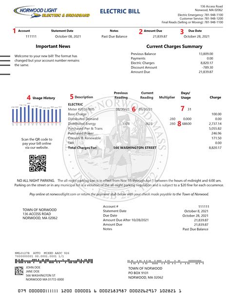 town of norwood|town of norwood electric bill.